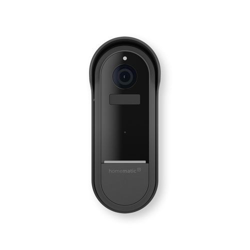 Schwarze Video-Türsprechanlage - DOORBELL - Homematic IP by eQ-3 - Wohnbereich / wandmontiert / für Außenbereich