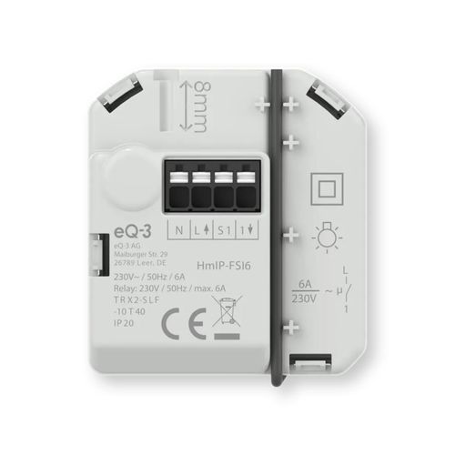 Schaltaktor für Hausautomationssystem - HMIP-FSI6 - Homematic IP by eQ-3 - Einbau / Flacheinbau / für Privatgebrauch