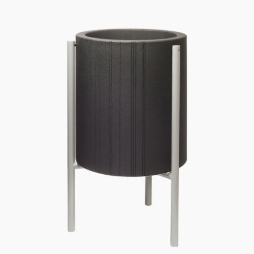 Park-Abfallbehälter - LEG - Breinco - bodenstehend / Metall / Beton