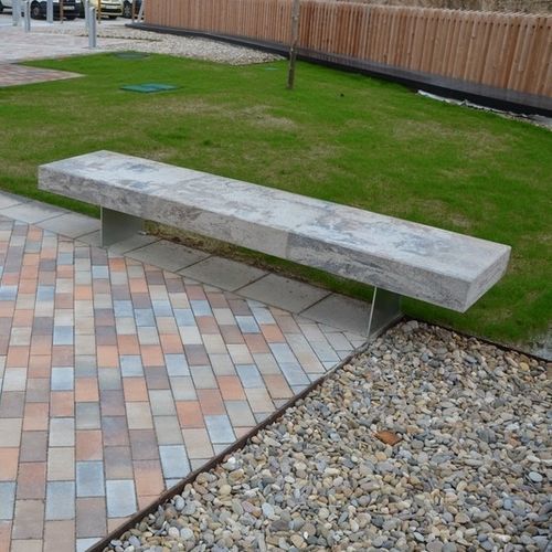 Moderne Bank für den öffentlichen Raum - PAUSE - Breinco - Holz / Beton / Metall
