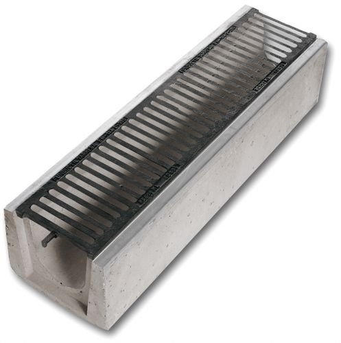 Gitter-Abflussrinne - RCA16NL - GLS Prefabricados - Beton / Gusseisengitter / für öffentliche Bereiche