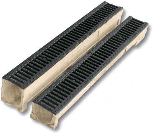 Gitter-Abflussrinne - CAPOL13/15  - GLS Prefabricados - Beton / Polymer / Gusseisengitter