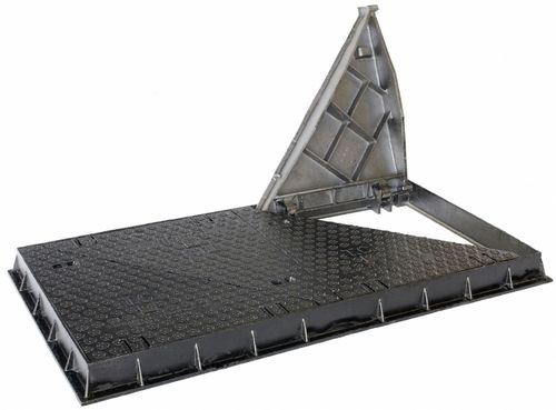 Gusseisen-Schachtdeckel - TAFO14070-3C - GLS Prefabricados - rechteckig