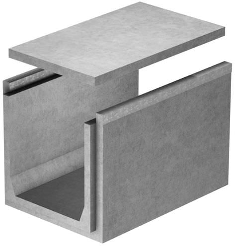 Betonabflussrinne - CA50 - GLS Prefabricados - für öffentliche Bereiche / Schutz / flach
