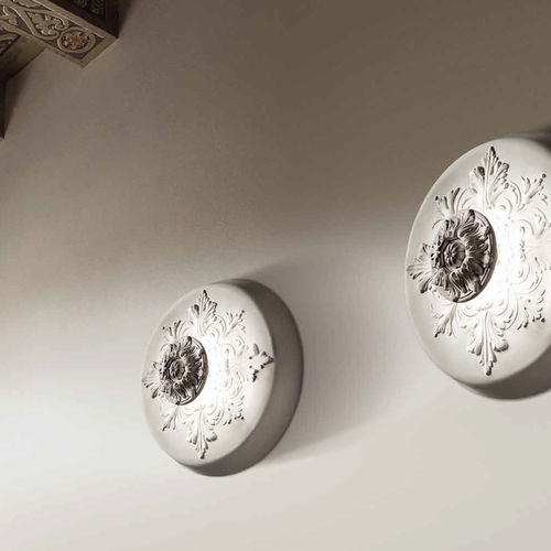 Wandleuchte / originelles Design - DRILL : AP/ PL 40 - Façon de Venise - für den Innenraum / Gips / rund