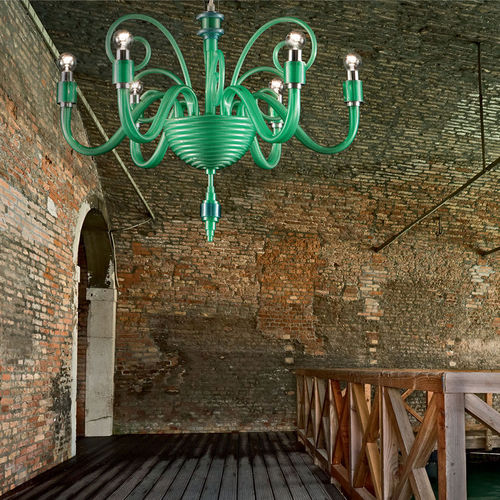 Moderner Kronleuchter - BARBARA - Façon de Venise - Gummi / Kandelaber / mit Glühlampe