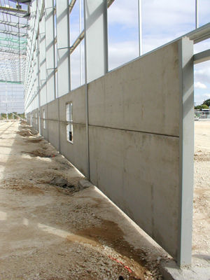 Paneel-Vorhangfassade - WAREHOUSE WALLS - Thomas Armstrong - aus Spannstahlbeton