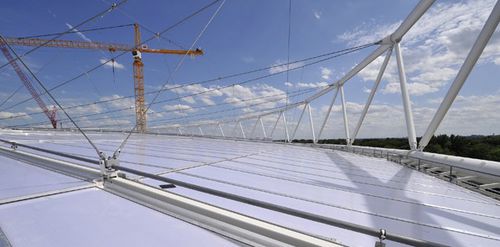 Membrankabel-Flächentragwerk - STADIUM ROOFS - Max Bögl - für Abdeckung / PVC-Folie / für Stadion