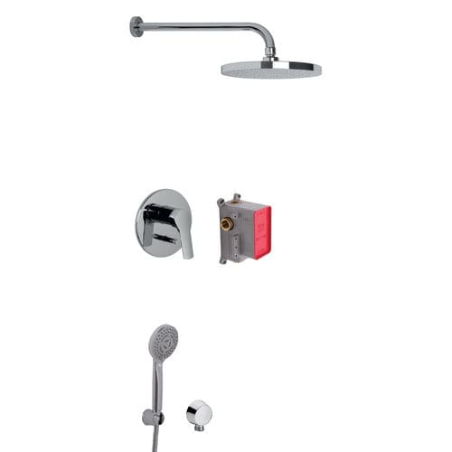 Duschsystem für Wandeinbau - F3789 - Fima Carlo Frattini - modern / mit Handbrause / mit regulierbarem Brausekopf