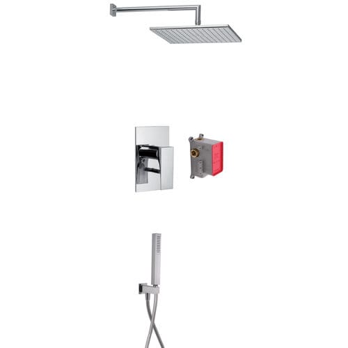 Duschsystem für Wandeinbau - F3979 - Fima Carlo Frattini - modern / mit Handbrause / mit regulierbarem Brausekopf
