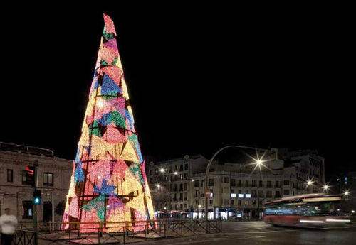 3D-Lichtdekor - SPECIAL CONE SHAPE CHRISTMAS TREES - ILMÉX S.A. - LED / für öffentliche Bereiche