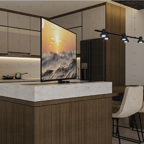 Moderner TV-Ständer - ARCHIMEDE ROTOR  - Digisonic Srl - schwenkbar / Lift / Made in Italy