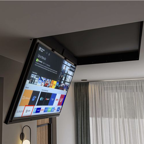 Moderne TV-Deckenhalterung - ULISSE - Digisonic Srl - motorisiert, für Deckenmontage / ferngesteuert / neigbar