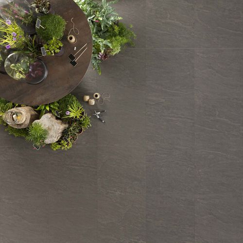 Feinsteinzeugfliesen - KOBE : GRAPHITE - Novoceram sas - matt / Struktur / für den Innenraum
