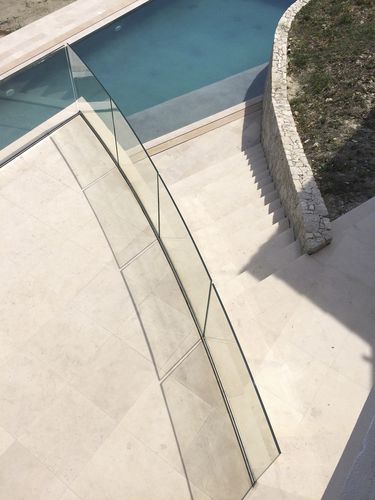 Glasgeländer - RAILY  - Trescalini - Aluminium / Glasplatten / für Außenbereich