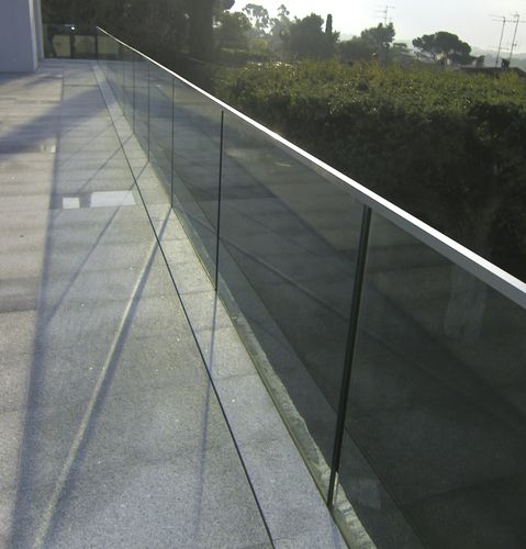 Glasgeländer - RAILY - Trescalini - Edelstahl / Glasplatten / für den Innenraum