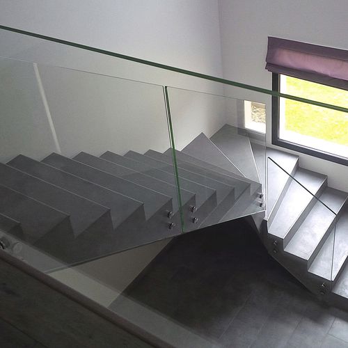 Glasgeländer - GLASSY - Trescalini - Glasplatten / für den Innenraum / für Außenbereich