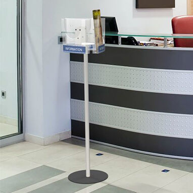 Bodenstehender Prospektständer - Vista  - Vista System - Polycarbonat / für Gewerbegebrauch