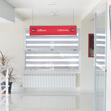 Schild zur Orientierung - Vista Nova - Vista System - hängend / Aluminium / zur Orientierung