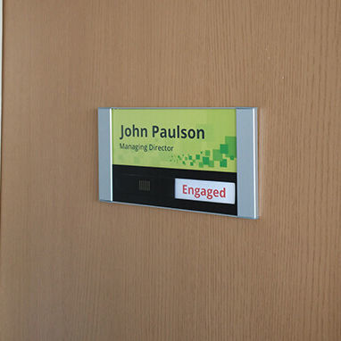 Schild für Tür - Vista Square - Vista System - wandmontiert / Aluminium / für den Innenraum