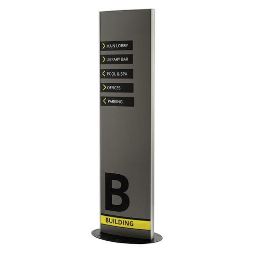 Stele zur Beschilderung - Pylon/Toem - Vista System - Werbe / Dekor / beleuchtet