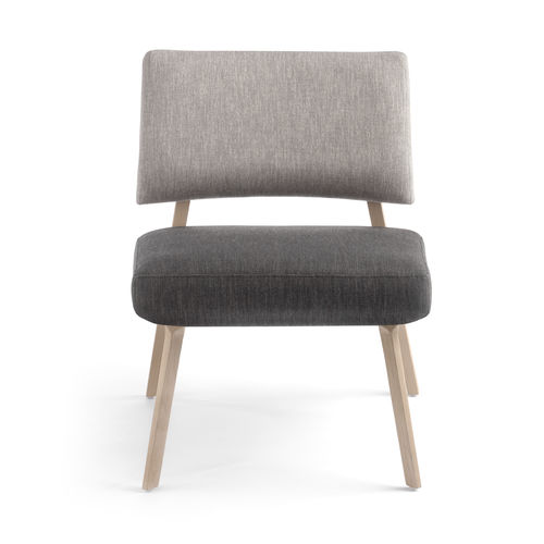 Moderner Kaminsessel - LINDSAY BI H40 -A - Mobitec Systems S.A. - Leder / Stoff / Buche
