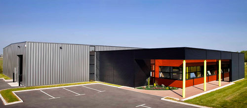 Fertigbau-Gebäude - PRINTING COMPANY - ASTRON - Modul / individuell / aus verzinktem Stahl