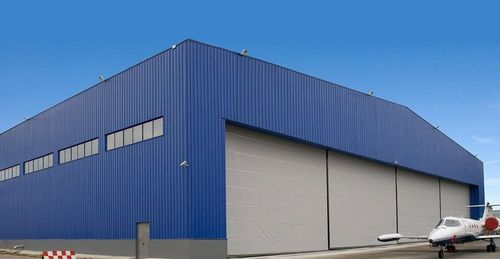 Fertigbau-Gebäude - AIRCRAFT HANGAR - ASTRON - Modul / aus verzinktem Stahl / Stahlrahmen