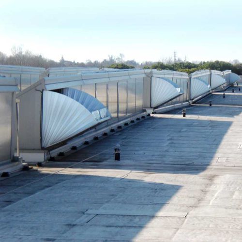 Oberlicht für Dachterrasse - SAWTOOTH - CAODURO - mit Aufsatzkranz / Polycarbonat / Polyurethan