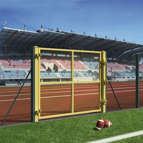 Tor aus elektrogeschweißtem Stahl - T SPORT - CAVATORTA - einflügelig / Maschendraht / für Sportplätze