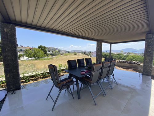 Selbsttragende Pergola - COSPIBIO - COSPICON  SA - Aluminium / mit orientierbaren Lamellen / mit Sonnenschutzlamellen