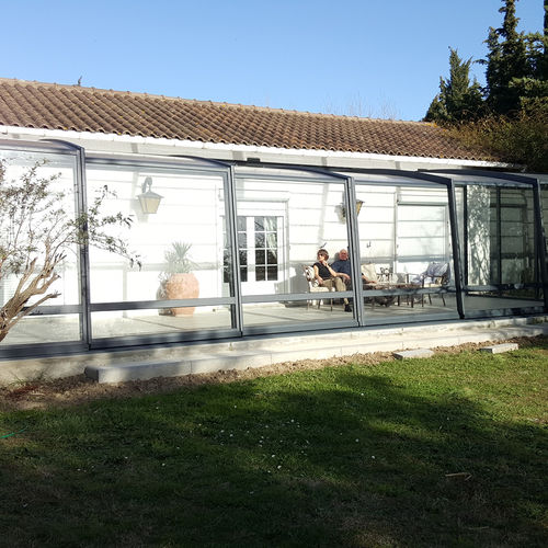 Glas-Gartenhaus - R-HOME - Azenco Groupe - Aluminium / modern / für Privatgebrauch