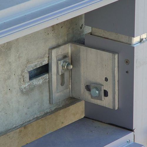 Edelstahl-Befestigungssystem - HCW - HALFEN - für Vorhangfassade / Innenbereich
