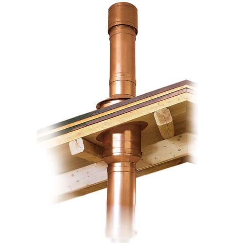 Edelstahl-Rauchrohr - TIMBER ROOF THROUGH SYSTEM - LANDINI - Kupfer
