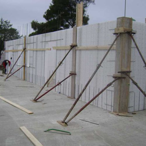 Schalungsstein / expandiertes Polystyrol (EPS) - NIPAP - NIDYON COSTRUZIONI - für tragende Wand / dämmend