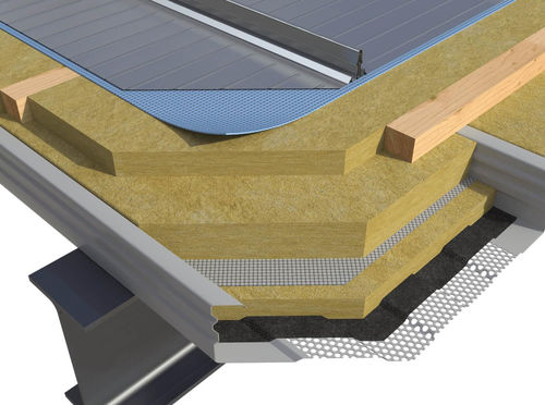 Stahldachsystem - Cover Tray Plus Fono - ONDULIT ITALIANA - selbsttragend / Leichtbau / Metallprofil