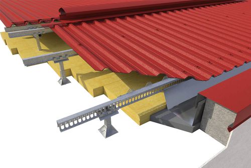 Stahldachsystem - Ventilcover - ONDULIT ITALIANA - Blech / Metallprofil / mit Dämmplatte