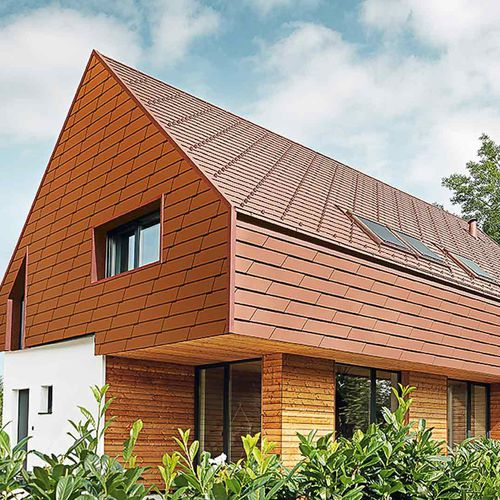 Aluminiumschindel - XL - PREFA Aluminiumprodukte GmbH - für Fassadenverkleidung
