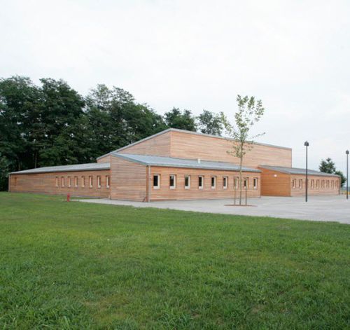 Fertigbau-Gebäude - IL GIARDINO DEI CILIEGI - Riko Hiše - Massivholz / für Kindergarten / modern