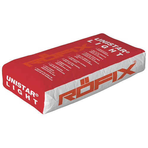 Nachbearbeitungs-Klebemörtel - UNISTAR® LIGHT - ROEFIX - für Wärmedämmverbundsysteme WDVS / für Beton / Kalk