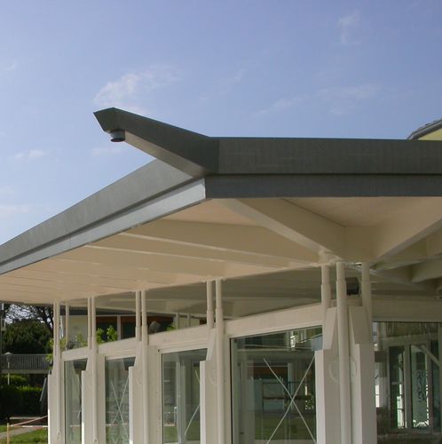 Titanzink-Regenrinne - RESIDENTIAL CONSTRUCTION  - ZINTEK - Kupfer / Trapez