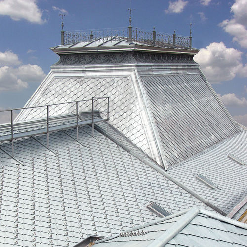 Schrägdach - PALAZZO DELLE POSTE, TRIESTE - ZINTEK - Kupfer / Titanzink / Ziegeloptik