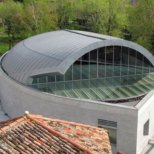 Runddach - SAN LORENZO MARTIRE CHURCH, RUALIS - ZINTEK - Kupfer / Titanzink / Metalloptik