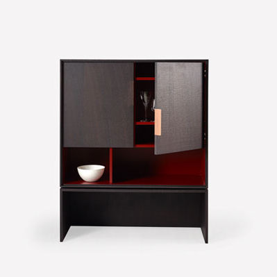 Moderner Barschrank - LAPPA - HMD Furniture - Nussbaum / Eiche / Ebenholz