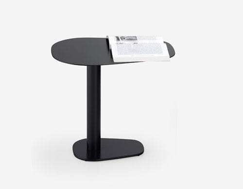 Moderner Beistelltisch - DUCK - HMD Furniture - Nussbaum / Massivholz / Eisen