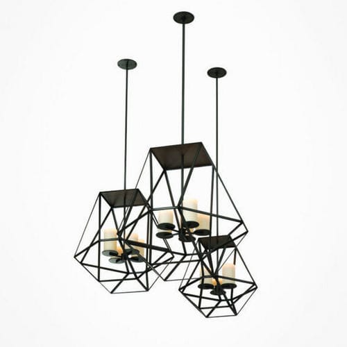 Hängelampe - GEM - Kevin Reilly Collection - Metall / Glas / modern