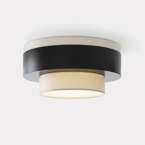 Moderne Deckenleuchte - ROLLE - Kevin Reilly Collection - rund / Glas / Metall