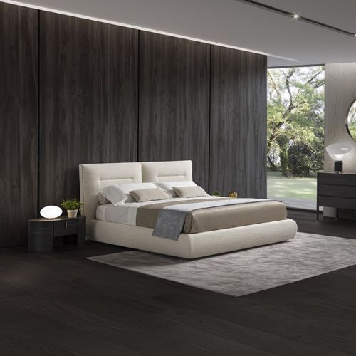 Doppelbett - HEART&SOUL - SEANROYALE - modern / Polster / Kopfteil