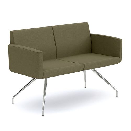 Moderne Polsterbank - ANTONIN - SEANROYALE - Stoff / Leder / Aluminium
