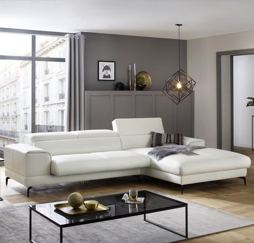 Ecksofa - ARMOND.D - SEANROYALE - modern / für Wohnzimmer / Stoff